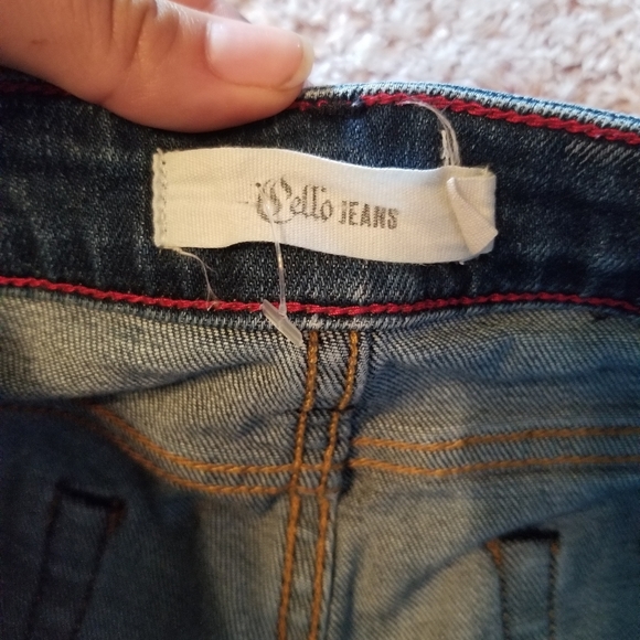 High Waisted Stretch Denim Shorts - Picture 7 of 8